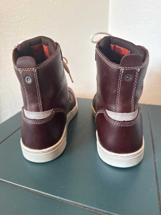 Harley-Davidson Brown Leather High Top Boots Men’s Lace Up Casual Sneaker Style